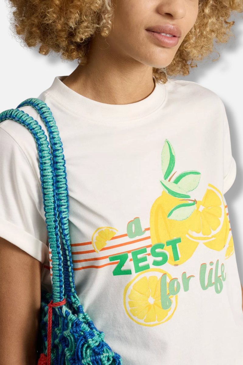 Gina Graphic Tee - White