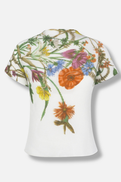 Jasmine Honeycomb Top - Ivory Mix