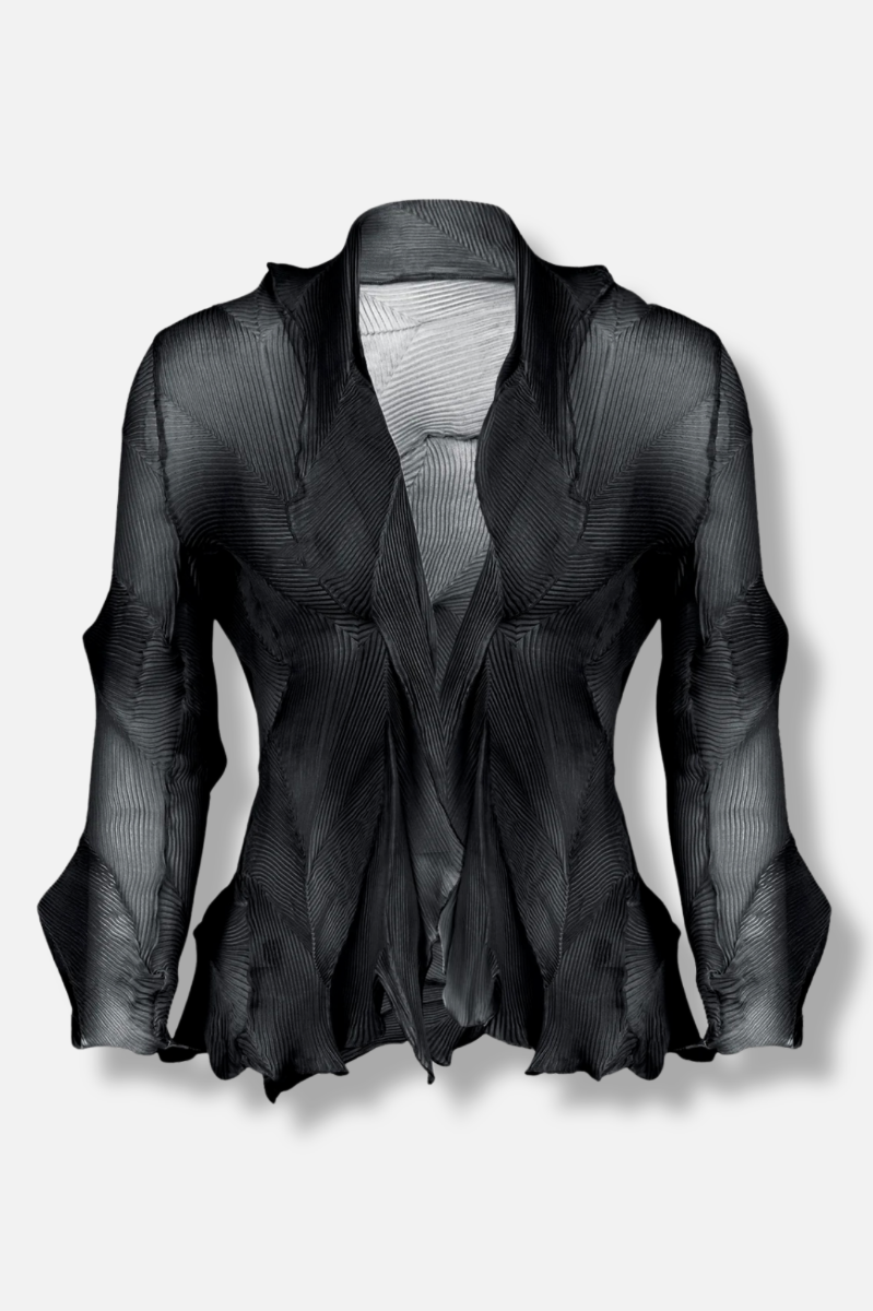 Karis Pleat Bolero - Black