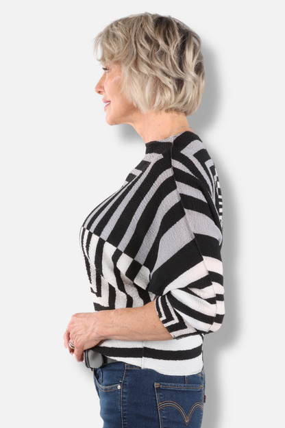 Infinity Frame Texture Top - Greystone