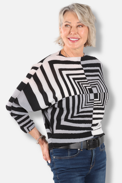 Infinity Frame Texture Top - Greystone