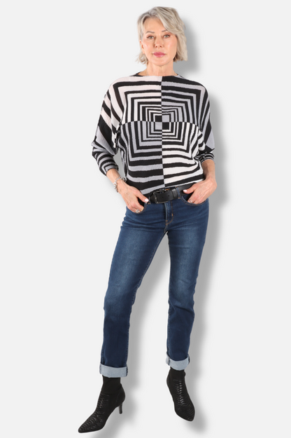 Infinity Frame Texture Top - Greystone
