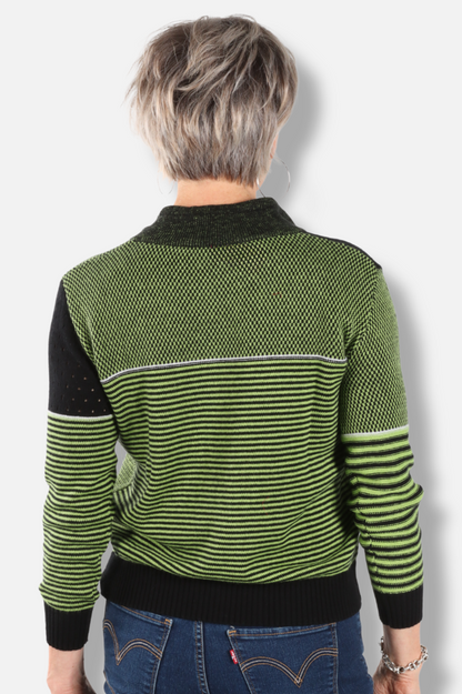 Knit Zip Cardigan - Black