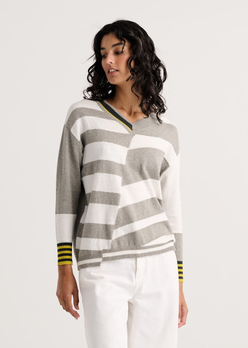 Crazy Stripe Sweater - Marl
