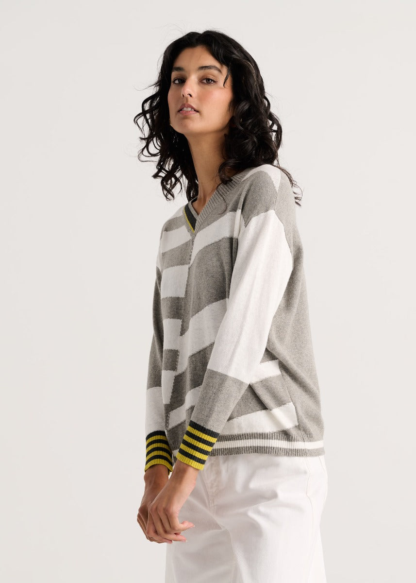 Crazy Stripe Sweater - Marl